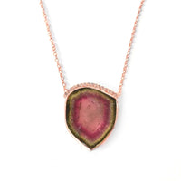 One of a Kind Watermelon Tourmaline Necklace - Ele Keats Jewelry