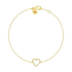 Open Heart Bracelet - Ele Keats Jewelry