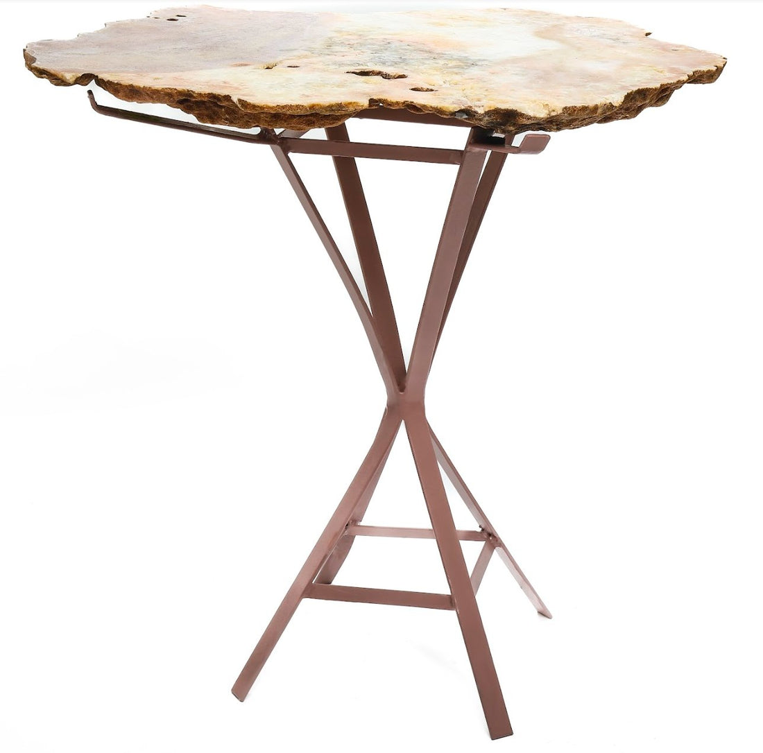 Pink Amethyst Crystal Table - Ele Keats Jewelry