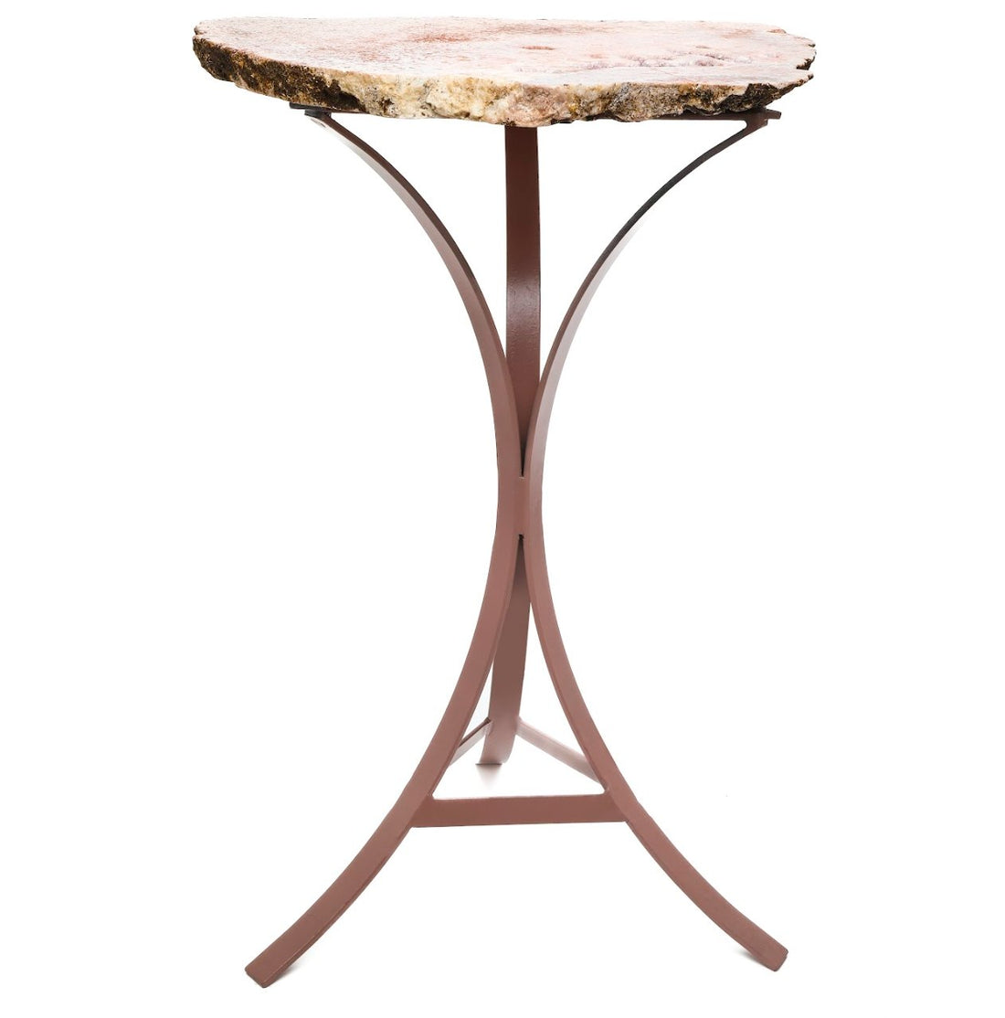 Pink Amethyst Crystal Table side table - Ele Keats Jewelry