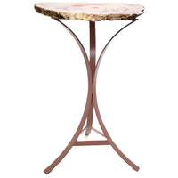 Pink Amethyst Crystal Table side table - Ele Keats Jewelry