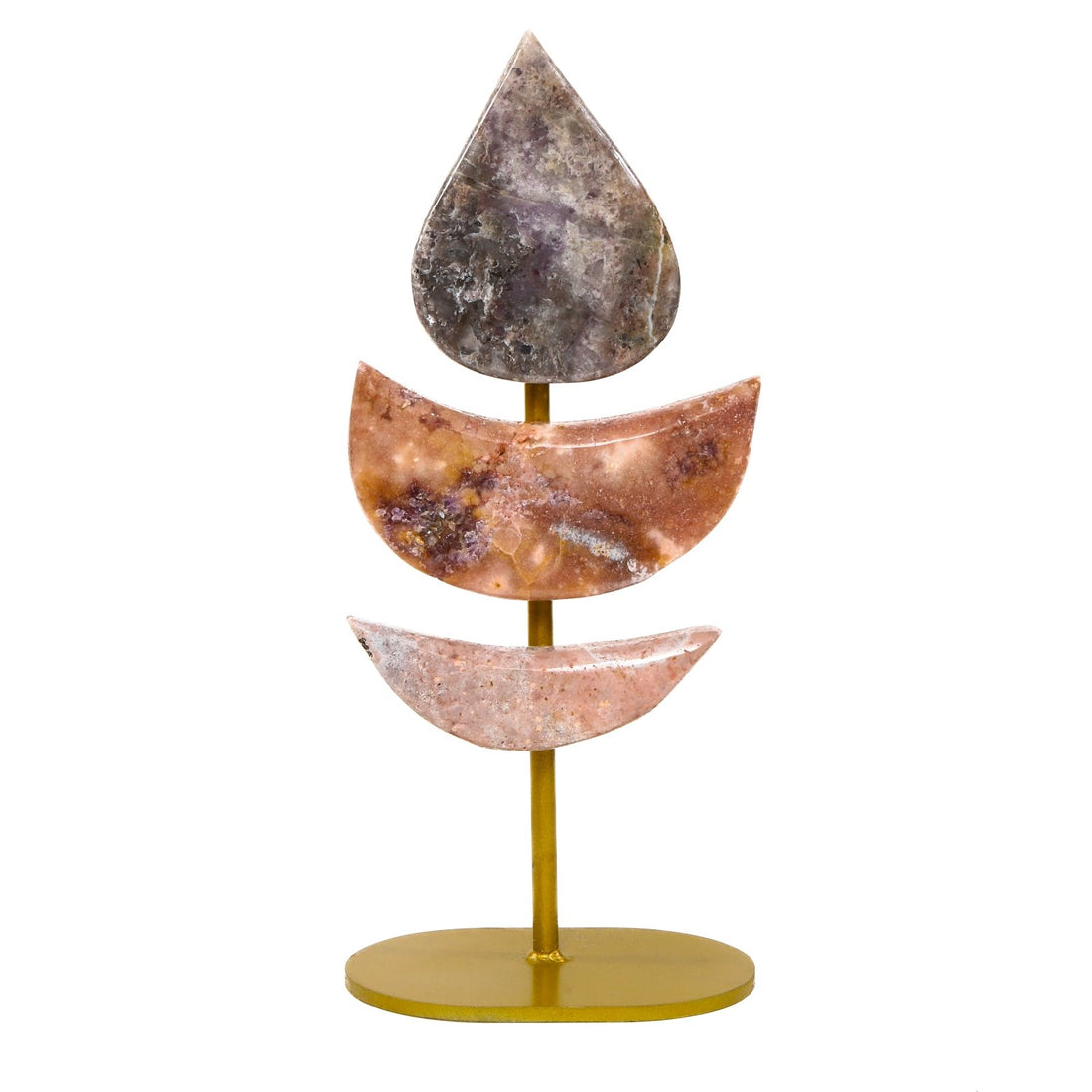 Rose, Pink and Amethyst Teardrop Trio - Ele Keats Jewelry
