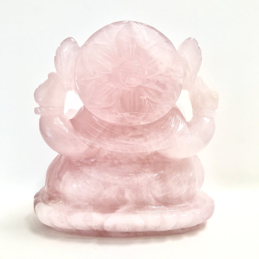 Rose Quartz Ganesh - Ele Keats Jewelry