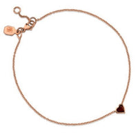 Ruby Heart Bracelet - Ele Keats Jewelry