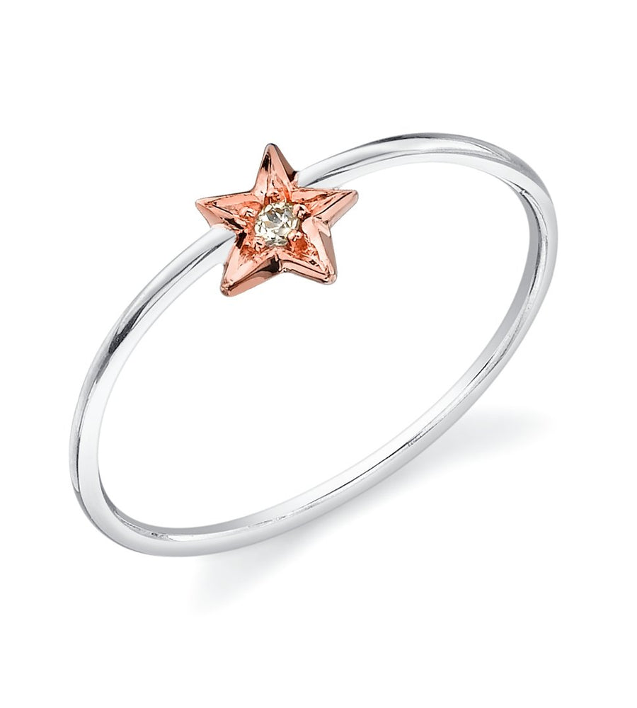 Starlight Ring White Sapphire - Ele Keats Jewelry
