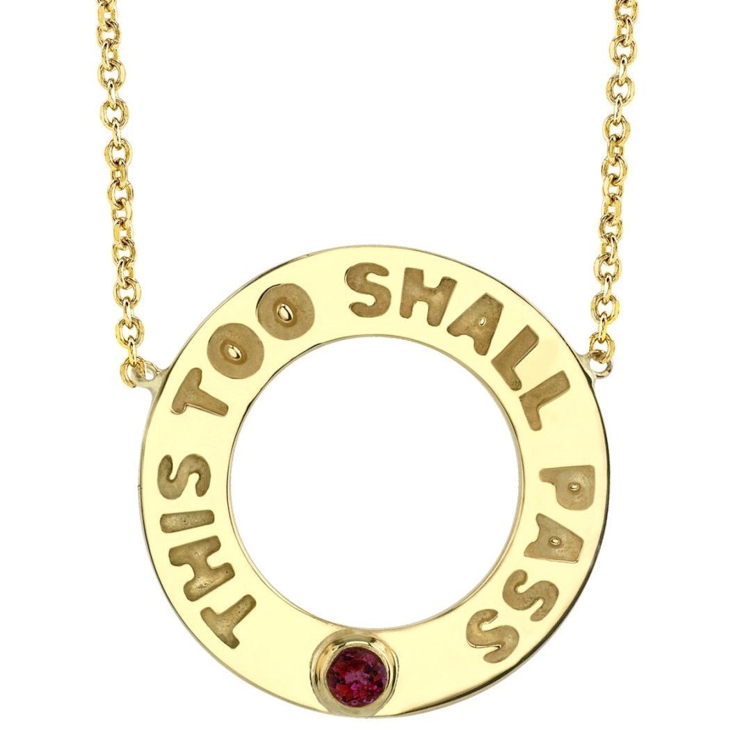 This Too Shall Pass Ruby - Ele Keats Jewelry