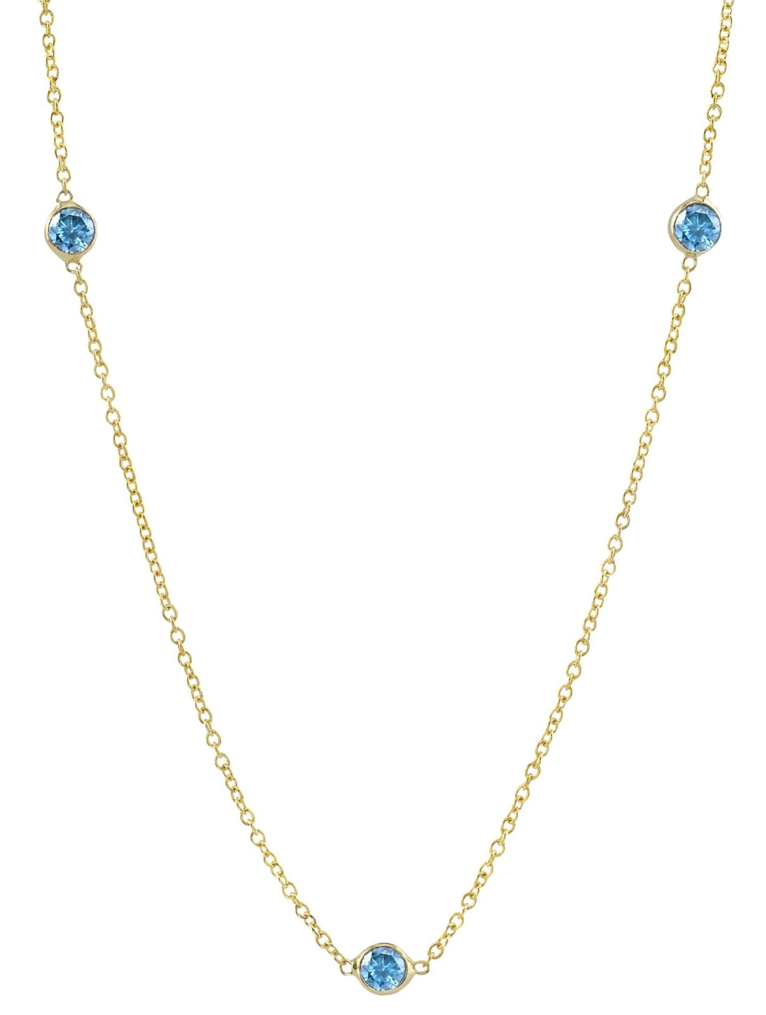 Three Blue Zircon - Ele Keats Jewelry