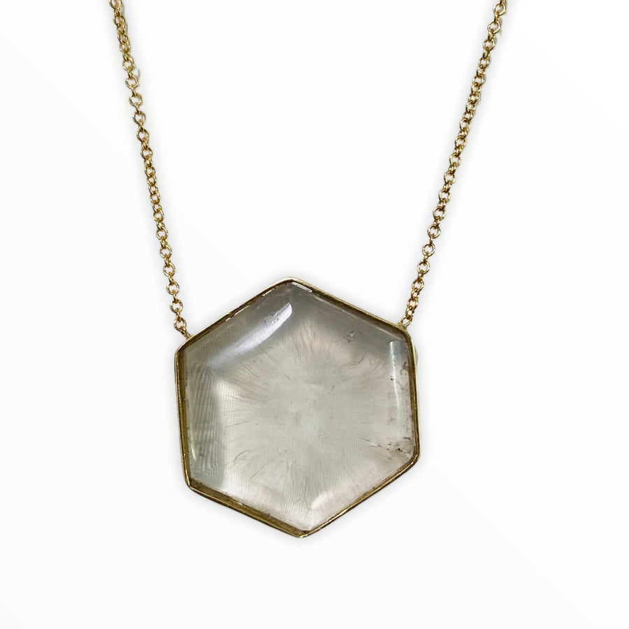 Trapiche Quartz Necklace - Ele Keats Jewelry