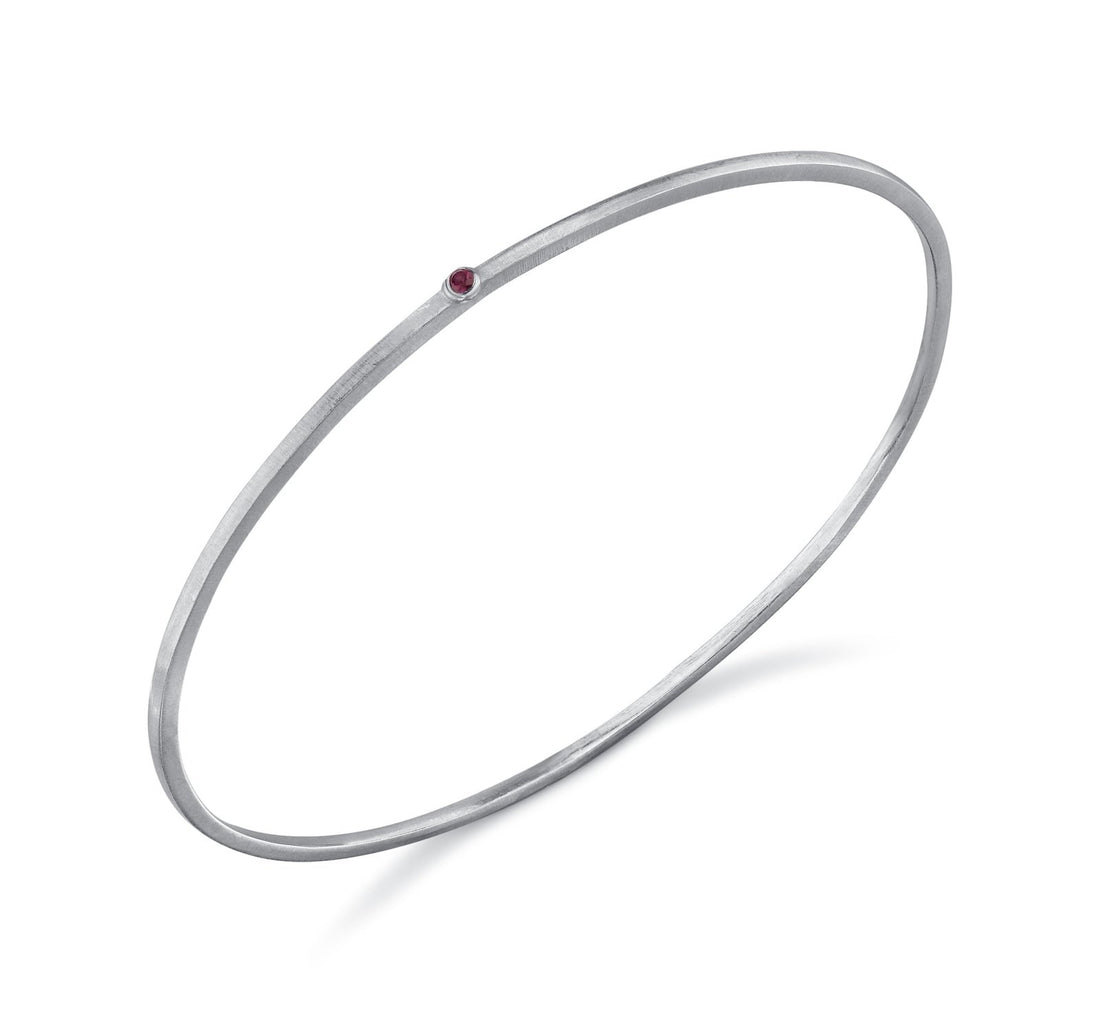 Trust Bangle Ruby - Ele Keats Jewelry